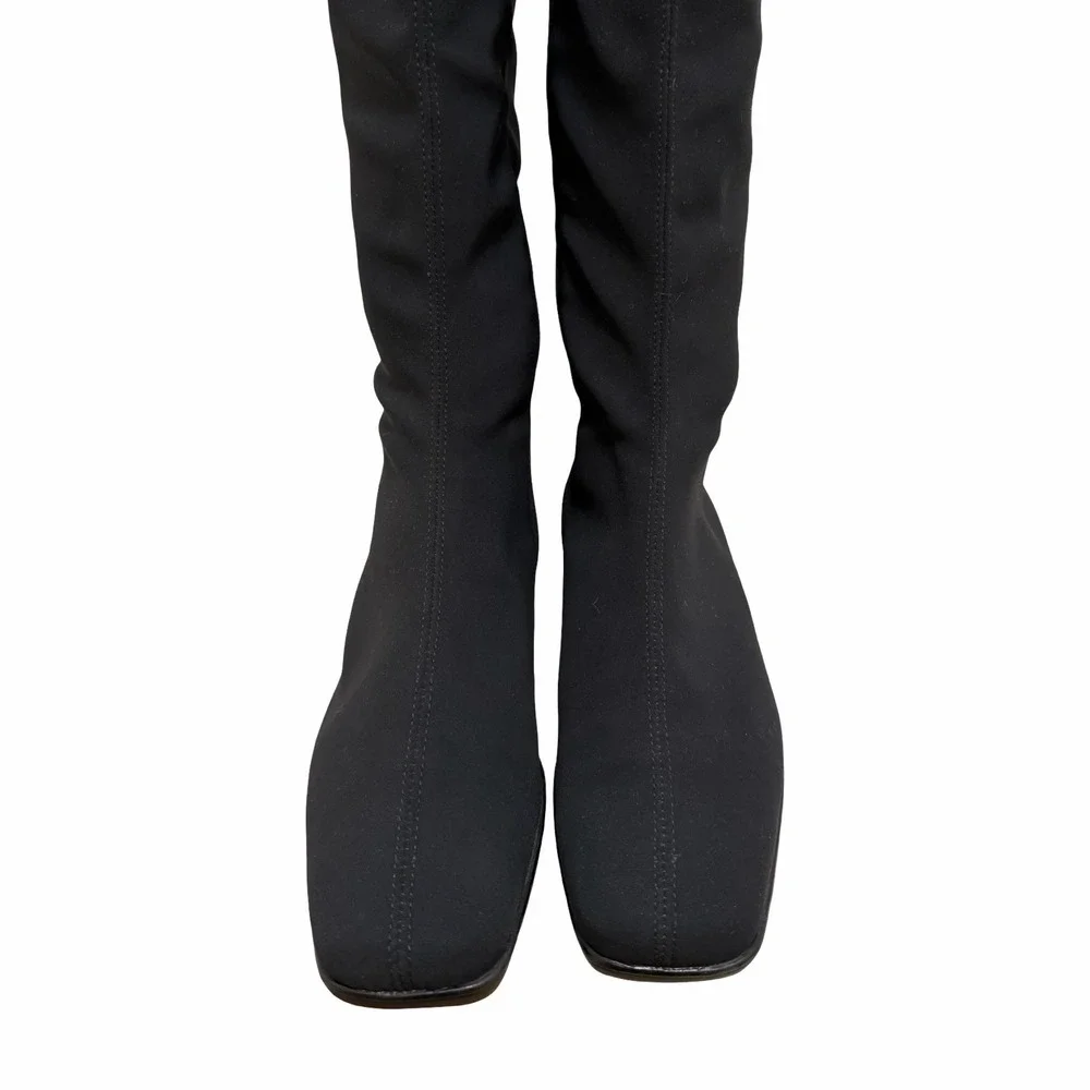 Ara Womens Paula‎ Tall Waterproof Neoprene GoreTex Boots Size 4.5 Black Winter